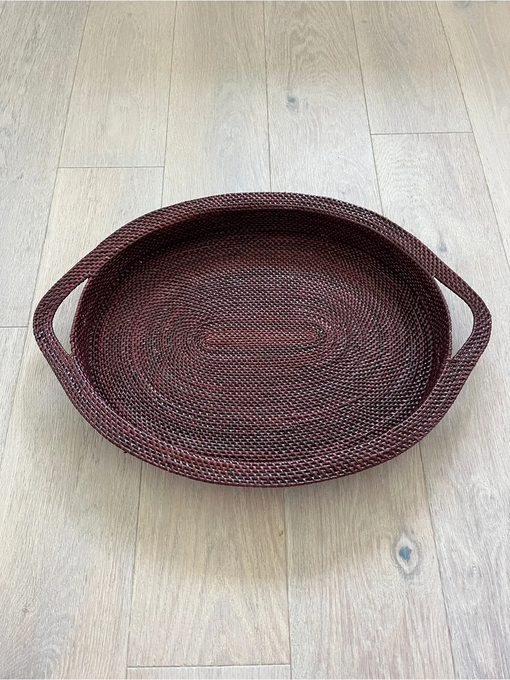 Williams-Sonoma Oval Nito Serving Tray with handles